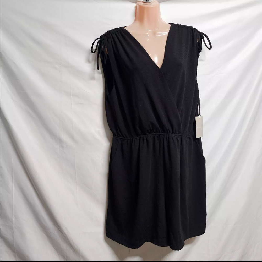 BNWT Chelsea 28 Black Sleeveless Wrap Romper